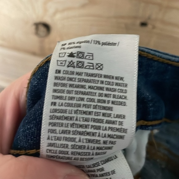 American Eagle Outfitters size 34x36 Slim Straight Medium Wash Stretch Jeans - Picture 14 of 15